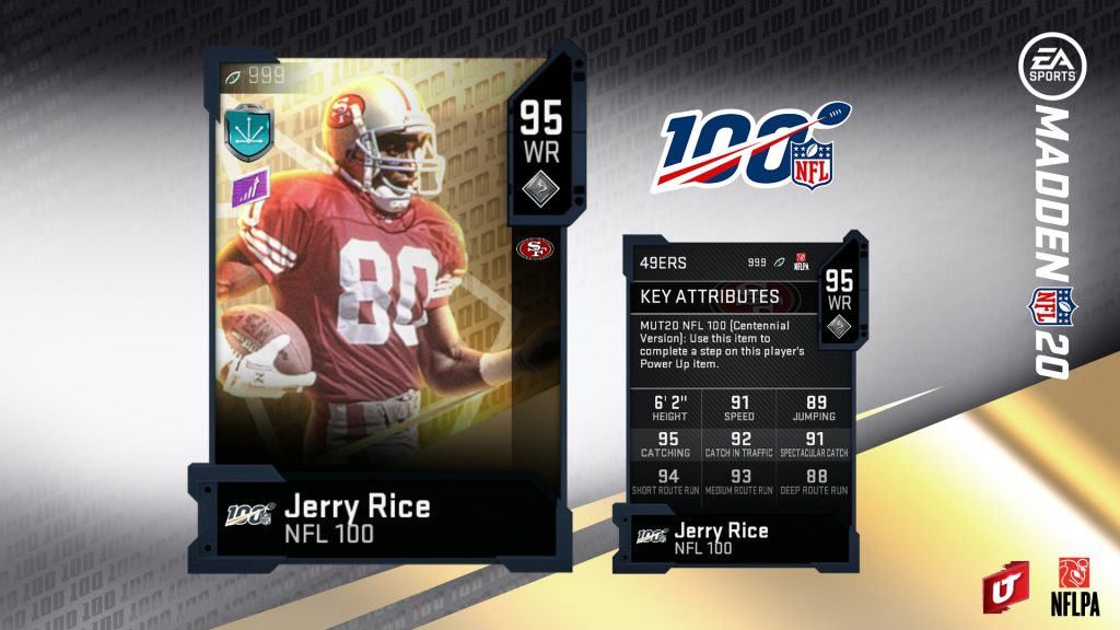 Madden 20 NFL 100 Players Jerry Rice