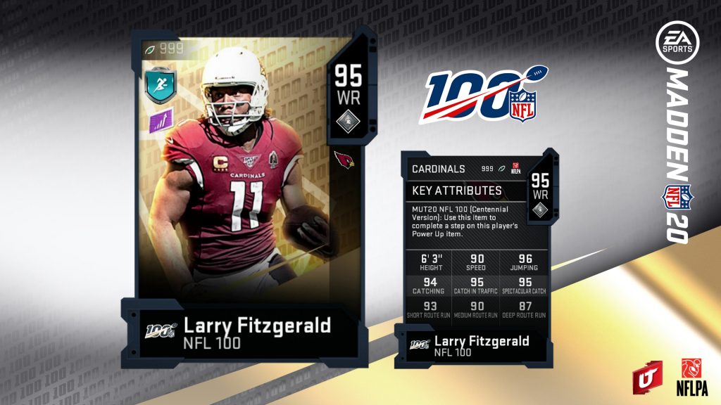 Madden 20 NFL 100 Players Larry Fitzgerald
